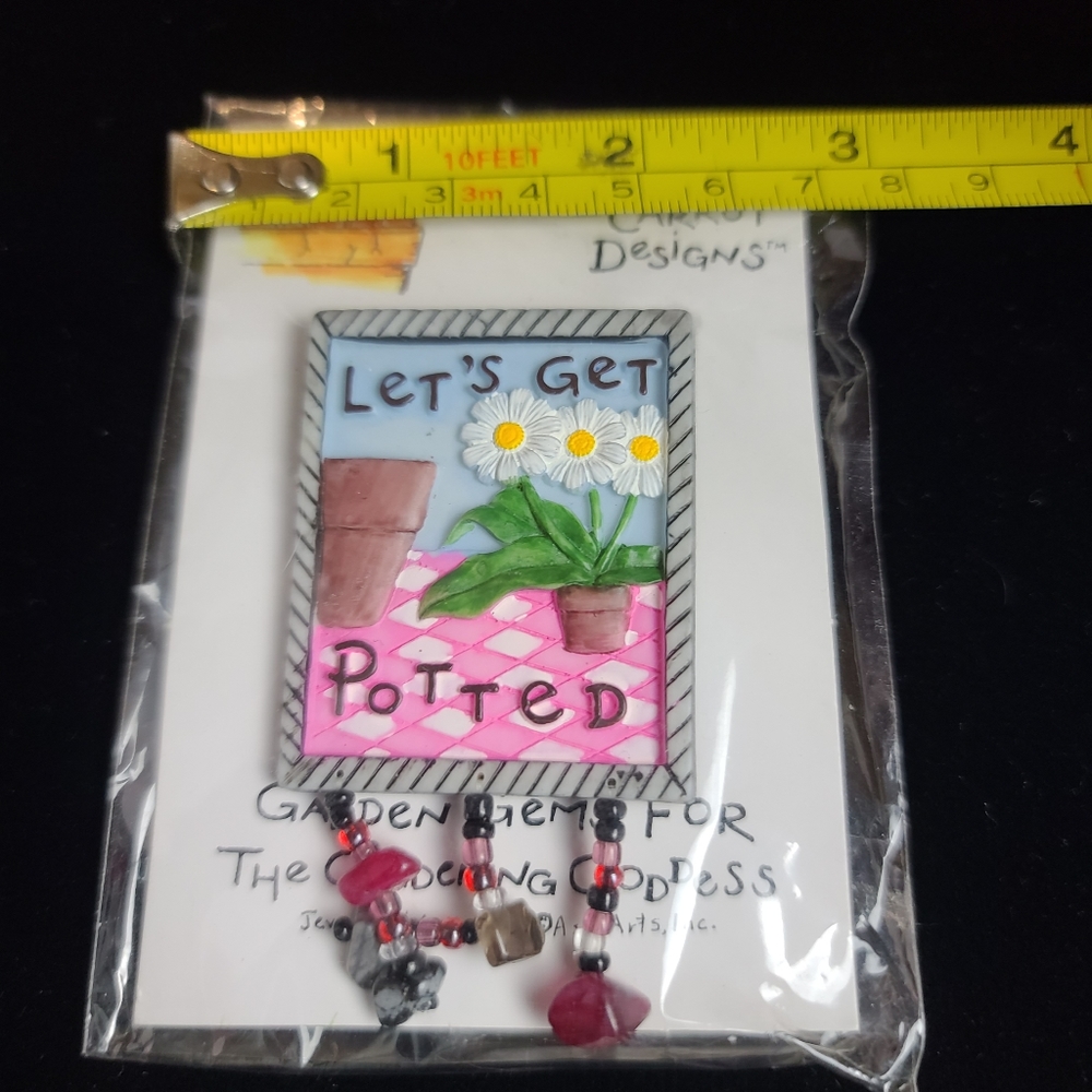 14 Carrot Designs Pin " Let's Get Potted" - Picture 4 of 5